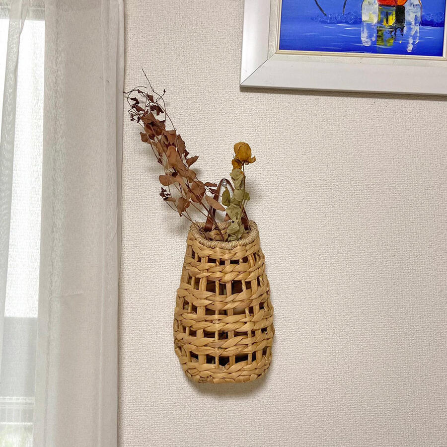 【ブラックフライデー期間10%OFF】 ウォールデコ ウォーターヒヤシンス バスケット 水草 カゴ バスケッ..