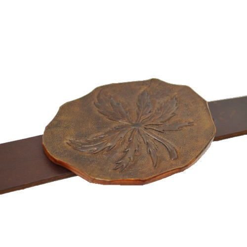 革バックル ベルト金具 ベルト留具 レザーバックル ハンドメイド 1点もの マリファ...