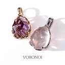 MINAMO 正規品 K10 天然石 ネックレス ペンダント トップのみ shizuku ペアシェイプ 約9×7mm ローズカット カボション ロンドンブルートパーズ アメジスト ガーネット 誕生石 10金 カラーストーン 色石 VORONOI ボロノイ