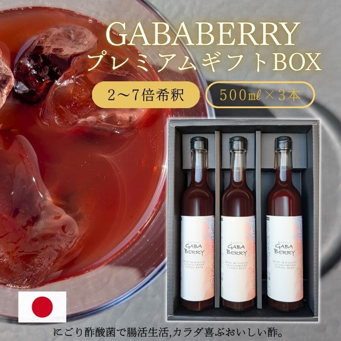 送料無料 ギフト お歳暮 ギャバベリー 500ml×3 2～7倍希釈 無添加 にごり酢 酢酸菌 国産 GABA ギャバビネガー ストレス 睡眠 疲労 腸活 砂糖不使用 果実酢 酢 健康 調味料 飲むお酢 ビネガー ドリンク おいしい酢 おいしいお酢 栄養補給 プレゼント 乳酸菌 食品 飲料 女性