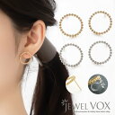 【大人気ブロガー★Hanaさんコラボ】 ピアス イヤリング ノンホールピアス 金属アレルギー 18K コーティング 樹脂 ピアス に見える サークル キュービックジルコニア シンプル ニッケルフリー ジュエルボックス【ネコポス送料無料】