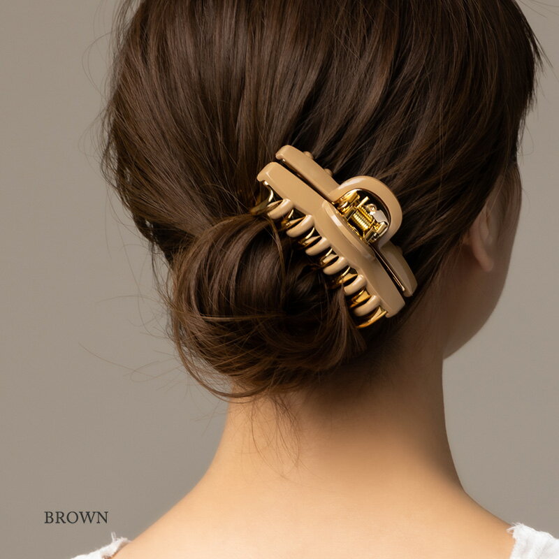 【2時間限定!50%OFFクーポン配布中】 ヘアクリップ ヘアアクセサリー バンスクリップ 髪留め 大きめ ゴールド くすみカラー しっかり シンプル レディース ヘアアレンジ まとめ髪 結婚式 パーティー 二次会 おしゃれ 女性 ギフト 大人 ※メール便不可