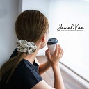 【メール便送料無料】 シュシュ ヘアゴム ヘアアクセ レディース ベロア 花柄 フラワー まとめ髪 大人 かわいい デイリー カジュアル おしゃれ シンプル か...