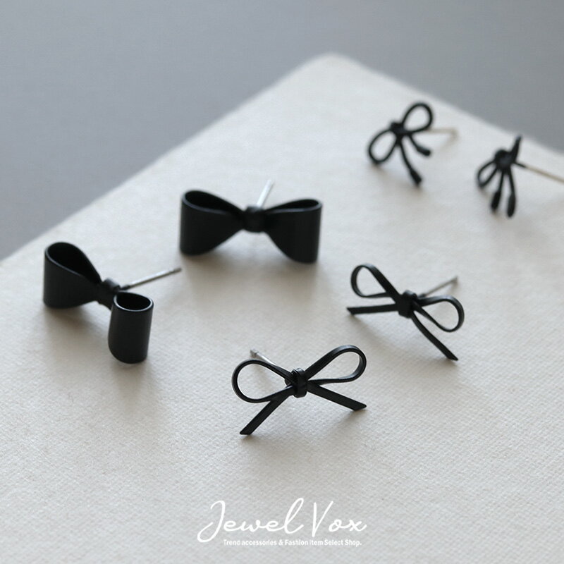 【11/29・30は20%OFFクーポン+P10倍】 【メール便送料無料】 ピアス レディース 金属アレルギー ニッケルフリー チタンポスト ブラックコーティン...