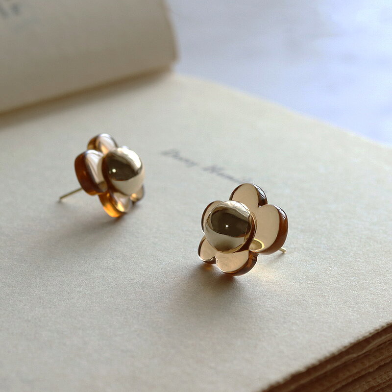 ピアス 金属アレルギー 対応 レディース ニッケルフリー 花 フラワー おしゃれ 可...