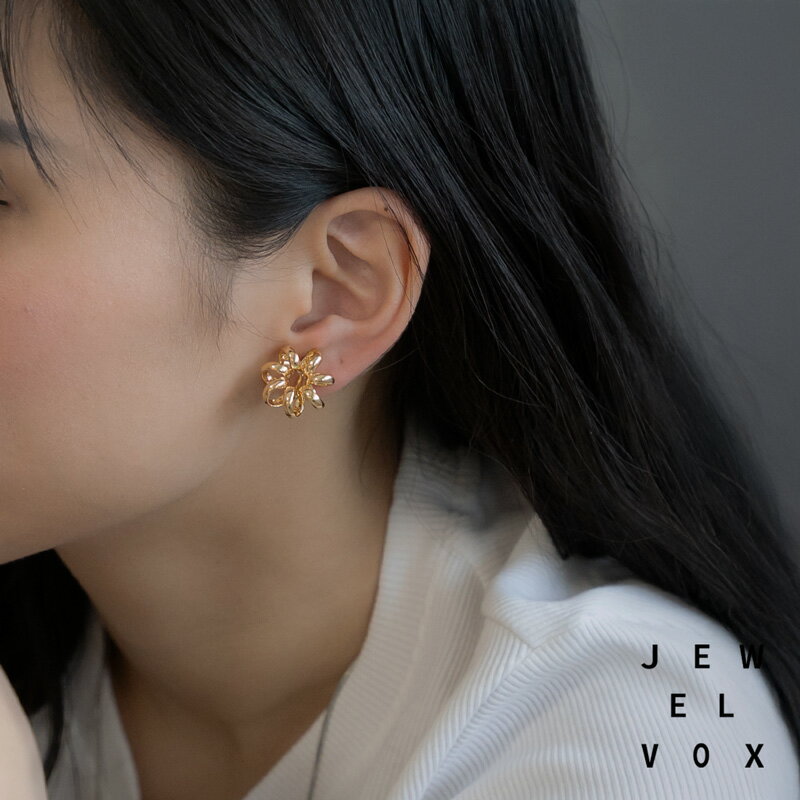 【11/15・16は20%OFFクーポン+P10倍】 【メール便送料無料】 イヤリング 金属アレルギー レディース ゴ..