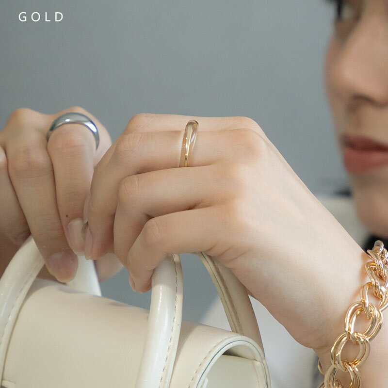 【9/24 09:59まで!超目玉】 【メール便送料無料】 指輪 リング レディース ニッケルフリー 金属アレルギー アクリル樹脂 ワンサイズ 13号 クリア ライン 大ぶり ニュアンス ゴールド シルバー 夏 普段使い オケージョン シンプル オシャレ 女性