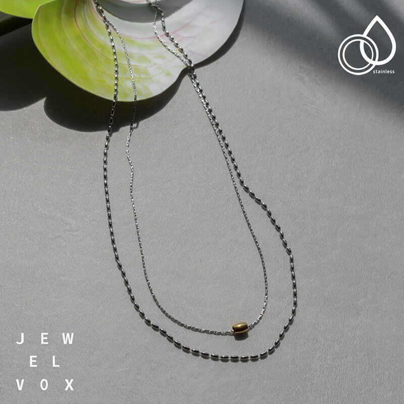 【先着200名様限定50%OFFクーポン配布中】 【メール便送料無料】 ネックレス レディース ショートネックレス ステンレス製 金属アレルギー 2連 チェーン ゴールド シルバー ミックス モチーフ ニュアンス シンプル 普段使い デイリー カジュアル 結婚式 オケージョンのサムネイル