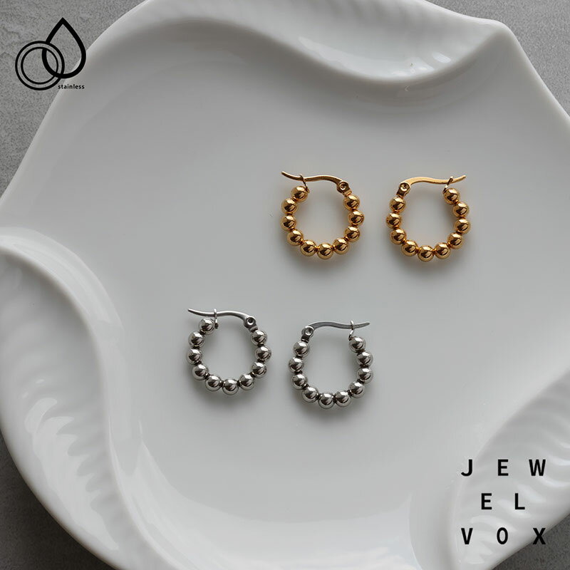【最大30%OFFクーポン有】 【メール便送料無料】 ピアス ステンレス 金属アレルギー レディース メタルボール ボール フープ ゴールド シルバー サージカルステンレス 普段使い シンプル 結婚式 女性 大人 キャッチレスのサムネイル