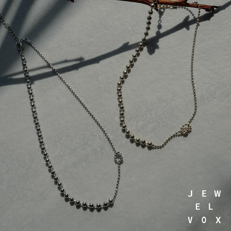 【メール便送料無料】 ネックレス レディース ショートネックレス ニッケルフリー 金属アレルギー ノット モチーフ チェーン メタルボール アシンメトリー ゴールド シルバー 普段使い デイリー カジュアル シンプルのサムネイル