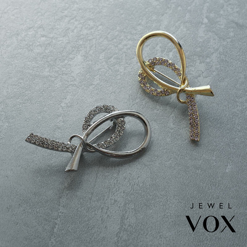 【1/5は25%OFFクーポン有!】 【メール便送料無料】 ブローチ 安全ピン レディース ノット 結び目 リボ..