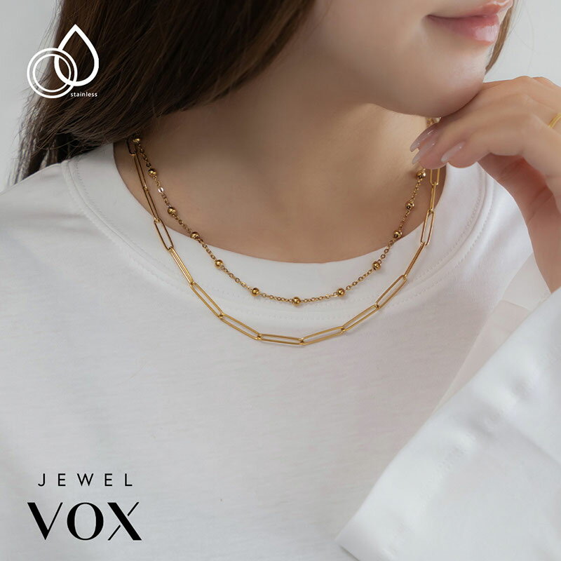 【最大30%OFFクーポン有】 ネックレス ショートネックレス ステンレス製 金属アレルギー対応 レディース メタルボー…
