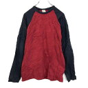 【中古】【古着】 OLD NAVY トレーナー サイズ表記M スウェット レッド ネイビー 古着卸 アメリカ仕入 t2101-3947