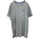 【中古】【古着】 NIKE ロゴTシャツ サイズ表記 L グレー ブルー ナイキ 古着卸 アメリカ仕入 t2106-3113