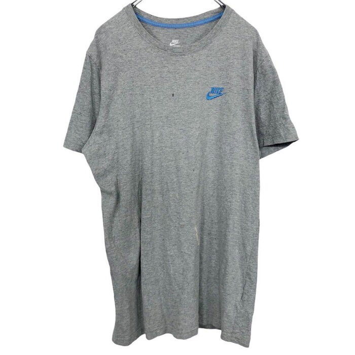 NIKE ロゴTシャツ サイズ表記 L グレー ブルー ナイキ 古着卸 アメリカ仕入 t2106-3113