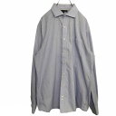 【中古】【古着】 TOMMY HILFIGER 長袖チェックシャツ Lサイズ トミーヒルフィガ ライトブルー 古着卸アメリカ仕入 t2108-3323