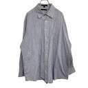 【中古】【古着】 TOMMY HILFIGER 長袖シャツ XLサイズくらい トミーヒルフィガー ライトブルー 古着卸 アメリカ仕入 t2109-4697