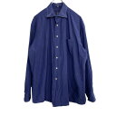 【中古】【古着】 TOMMY HILFIGER 長袖シャツ Lサイズ トミーヒルフィガー ネイビー 古着卸 アメリカ仕入 t2110-3164