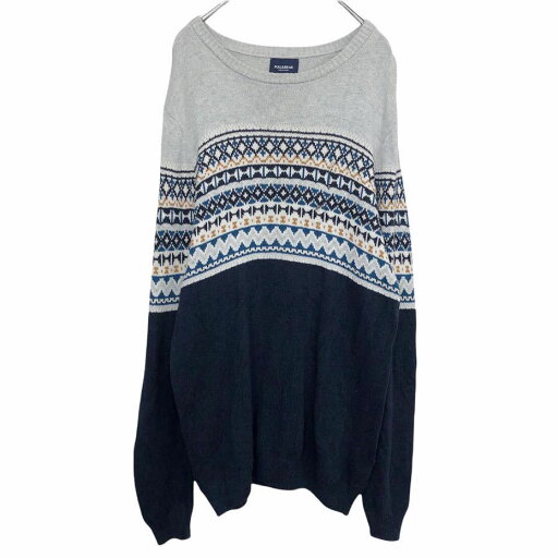 【中古】【古着】 PULL&BEAR ニットセーター L ネイビー 柄 トップス 古着卸 アメリカ仕入 t2110-3193 【中古】【古着】 PULL&BEAR ニットセーター L ネイビー 柄 トップス 古着卸 アメリカ仕入 t2110-3193