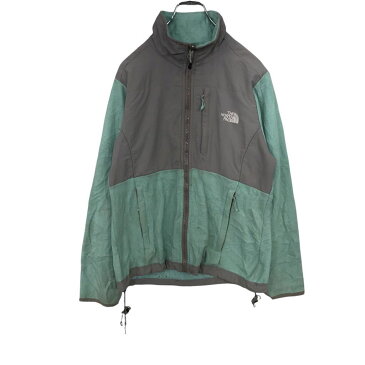 THE NORTH FACE フリース キッズ M 水色 グレーノースフェイス フリースジャケット キッズ スポーツ 古着卸 アメリカ仕入 t2110-3235