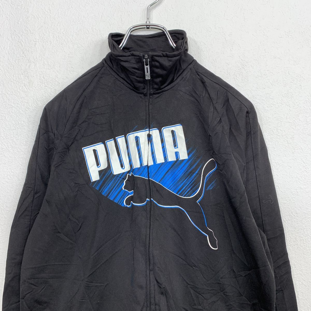 【中古】【古着】 PUMA ジャージ ジャケット キッズ XXL ブラック プーマ スポーツ 古着卸 アメリカ仕入 t2110-3574 2