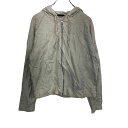 【中古】【古着】 GAP ジップアップパーカー キッズ L クリーム ギャップ スウェットパーカー シンプル 無地 裏起毛 古着卸 アメリカ仕入 t2110-3782