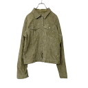 【中古】【古着】 GAP コーデュロイジャケット Lサイズ ギャップ レディース ジージャンタイプ カーキ 古着卸 アメリカ仕入 t2110-4540