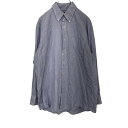 【中古】【古着】 TOMMYHILFIGER ストライプ シャツ L ブルー トミーヒルフィガー 長袖シャツ ボタンダウンシャツ 古着卸 アメリカ仕入 t211...