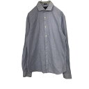 【中古】【古着】 TOMMYHILFIGER チェックシャツ M ブルー トミーヒルフィガー 長袖シャツ チェック柄 古着卸 アメリカ仕入 t2110-4638