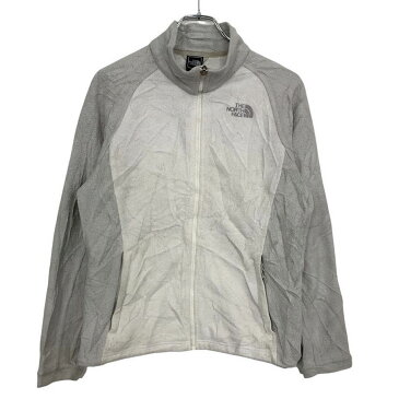 THE NORTH FACE フリースジャケット レディース M ホワイト グレー ノースフェイス アウトドア 古着卸 アメリカ仕入 t2110-4901