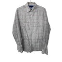 【中古】【古着】 TOMMY HILFIGER 長袖シャツ Mサイズ トミーヒルフィガー チェックシャツ ライトグレー 古着卸 アメリカ仕入 t2110-498...