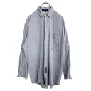 【中古】【古着】 TOMMY HILFIGER 長袖シャツ Lサイズ トミーヒルフィガー ライトブルー 古着卸 アメリカ仕入 t2111-3004