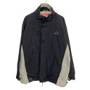【中古】【古着】 Kappa ナイロンジャケット XL~ ブラック カッパ アウター 古着卸 アメリカ仕入 t2111-3036