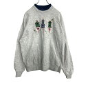 【中古】【古着】 top stitch by MORNING SUN スウェットトレーナー Lサイズ レディース グレー 古着卸 アメリカ仕入 t2111-31...