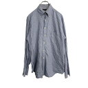 【中古】【古着】 TOMMYHILFIGER 長袖 チェックシャツ Mサイズ トミーヒルフィガー ネイビー 古着卸 アメリカ仕入 t2111-3517