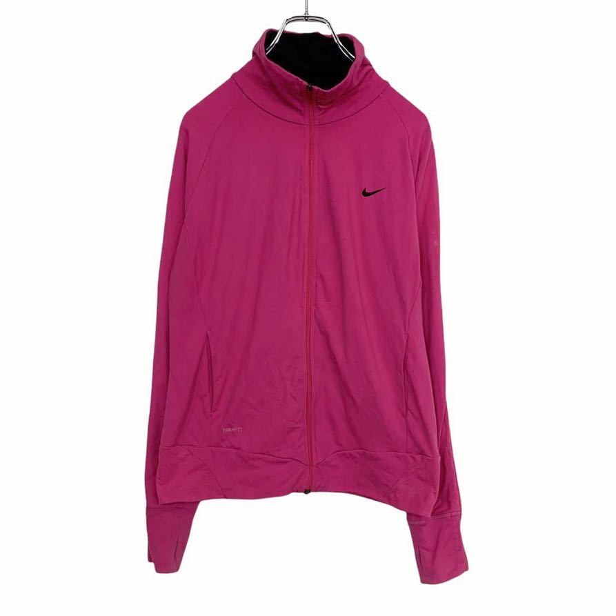 【中古】【古着】 NIKE ジャージ ジャケット レディース L ピンク ナイキ スポーツ fitdry 古着卸 アメ..