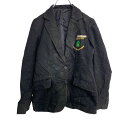 【中古】【古着】 スクールジャケット Mサイズくらい キッズ ブラック 古着卸 アメリカ仕入 t2111-3997