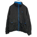 【中古】【古着】 PUMA ナイロンジャケット キッズ XL 160〜 ブラック ブルー プーマ スポーツ 裏フリース 古着卸 アメリカ仕入 t2111-476...