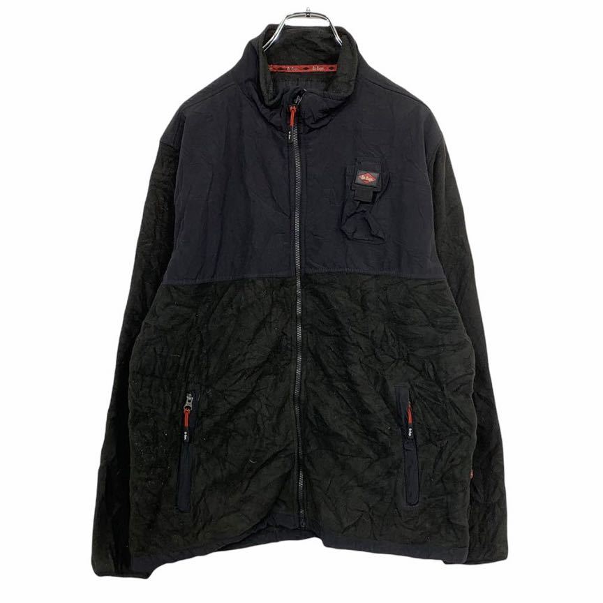 【中古】【古着】 lee cooper フリースジャケット L ブラック リークーパー ナイロン フリース 古着卸 アメリカ仕入 t2111-4771