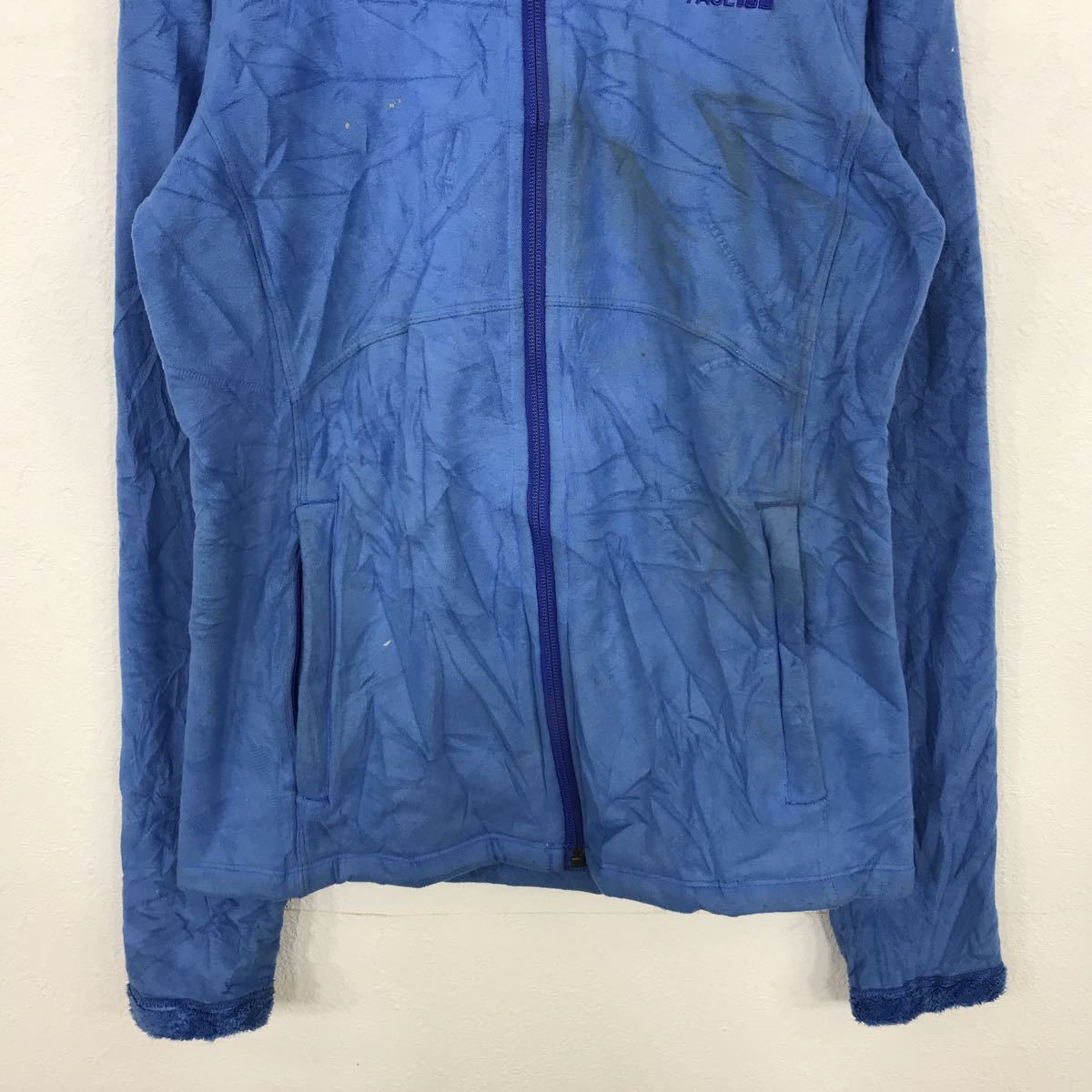 THE NORTH FACE フリースジャケット レディース XS ブルー ノースフェイス ジップアップ アウトドア ロゴ 古着卸 アメリカ仕入 t2111-4918