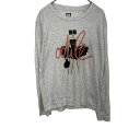 【中古】【古着】 Be Parisian 長袖Tシャツ レディース S グレー ロンT カットソー プリント 薄手 ロングスリーブ 古着卸 アメリカ仕入 t21...