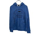 Levi's プリントパーカー キッズ XL ブルー リーバイス スウェット トレーナー フーディー ロゴ 古着卸 アメリカ仕入 t2112-3192