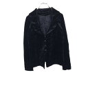 【中古】【古着】 ベロアジャケット レディース XS~ ブラック 光沢感 テーラードジャケット 装飾品 ビーズ無地 シンプル 古着卸 アメリカ仕入 t2112-3470(4)
