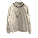 【中古】【古着】 Nikki スウェットトレーナー Mサイズくらい レディース ベージュ 古着卸 アメリカ仕入 t2112-4081
