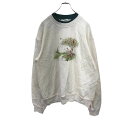 【中古】【古着】 Country Store スウェットトレーナーLサイズ レディース アイボリー 古着卸 アメリカ仕入 t2112-4187