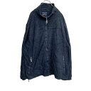 【中古】【古着】 Wind YACHTLNG CLUB ジップアップ フリースジャケット 3XL サイズ ビックサイズ ネイビー 古着卸 アメリカ仕入 t211...