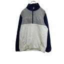 【中古】【古着】 FILA ナイロンジャケット レディース M ネイビー ホワイト フィラ スポーツ ロゴ ジップアップ 古着卸 アメリカ仕入 t2112-43...