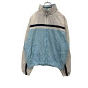【中古】【古着】 Reebok ジップアップジャケット キッズ M ホワイト ブルー リーボック スポーツ ロゴ 古着卸 アメリカ仕入 t2112-4375