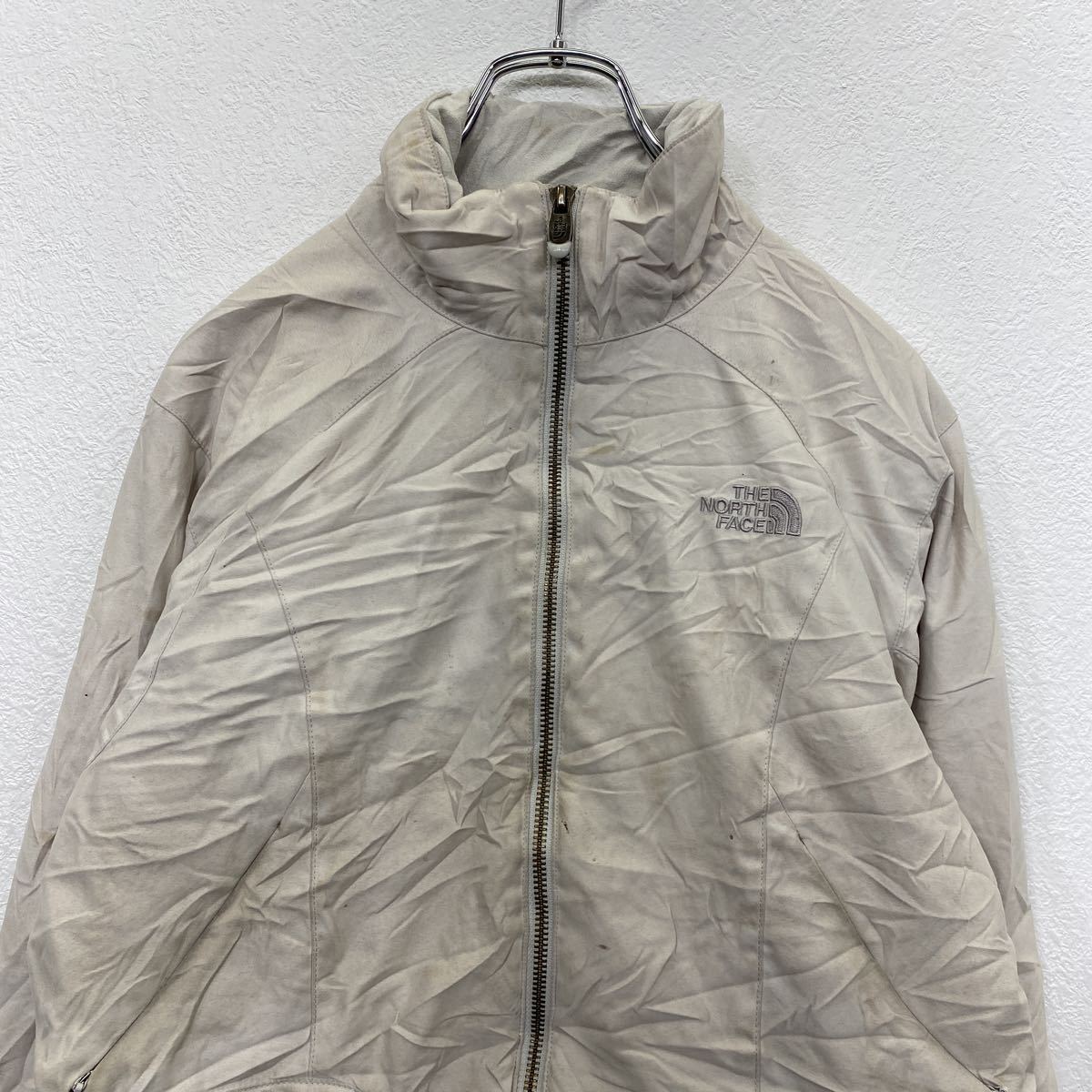 THE NORTH FACE ジップアップジャケット レディース S ホワイト ノースフェイス 中綿ジャケット 古着卸 アメリカ仕入 t2112-4421