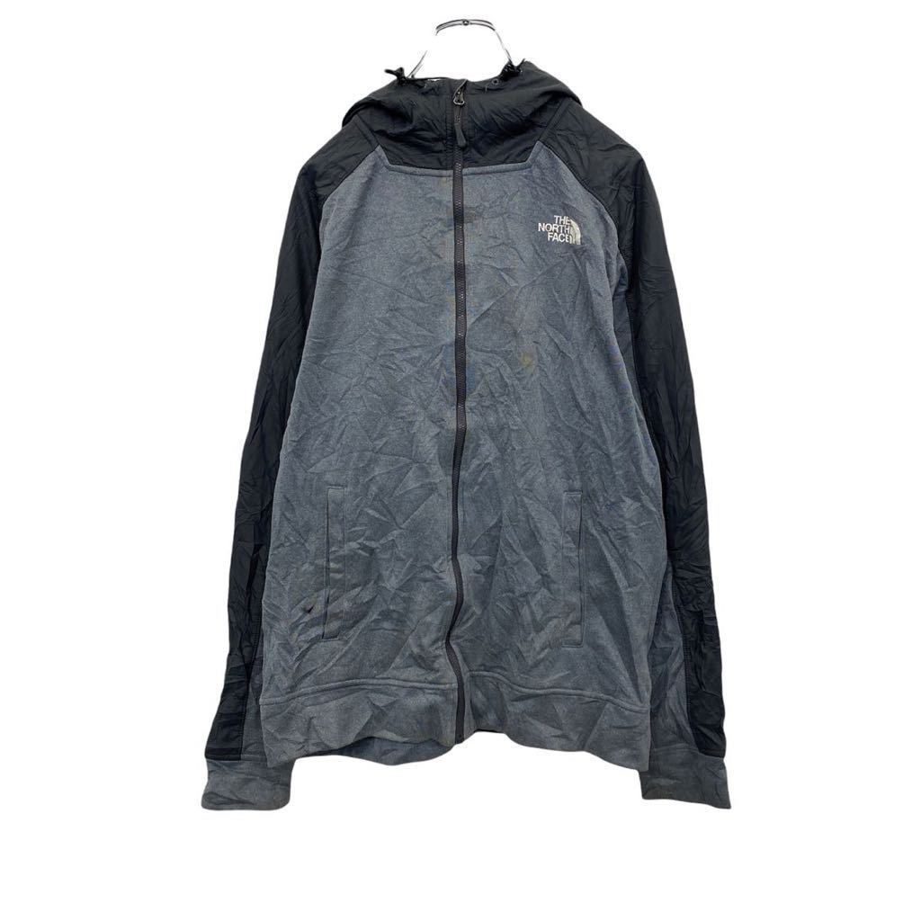 【中古】【古着】 THE NORTH FACE ジップアップパーカー M グレー ザノースフェイス フーディ アウトドア ロゴ 古着卸 アメリカ仕入 t2112-4422